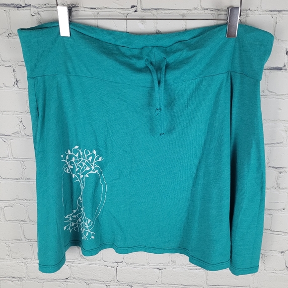 SOUL FLOWER | recycled fabric organic cotton sustainable tree print skirt - Picture 2 of 9